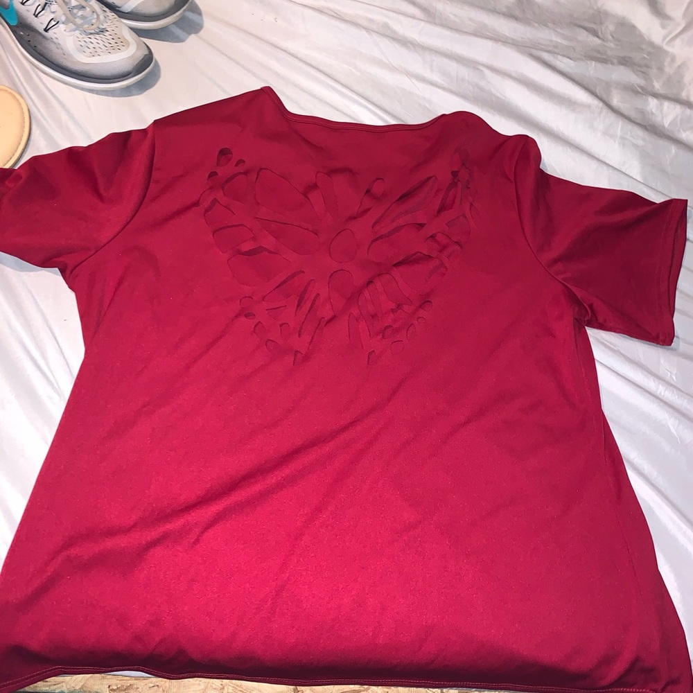 Butterfly cut out shirt